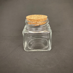 pote vidro mini quadrado c/rolha r103003
