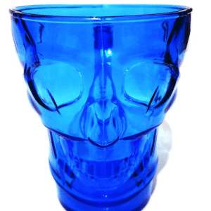 caneca acrilica caveira 450ml azul
