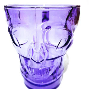 caneca acrilica caveira 450ml lilas