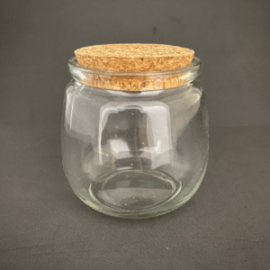 pote vidro mini 160ml c/rolha7,3x7 4007