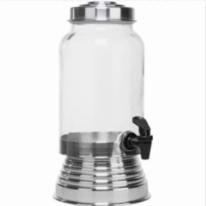 suqueira vidro 3lt c/base tp aluminio