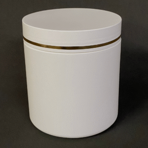 pote 500grs.cilin.branco tp fio ouro