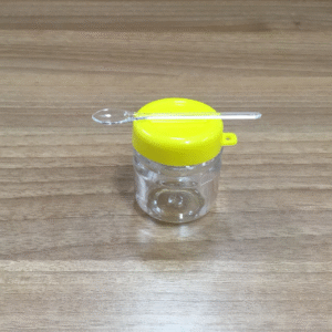 pote acri.40g tp amarela+colher c/10un