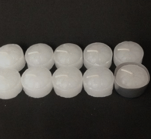 Vela branca c/pote 10 unidades(1pote)