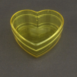 caixa acri.coracao 3x6 amarelo loc Código:7569