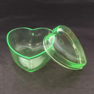 caixa acri.coracao 3x4 verde mini Código:7657