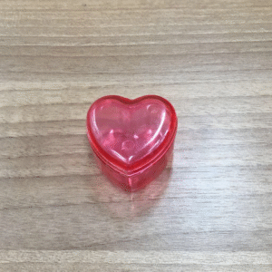 caixa acri.coracao 3x4 vermelho mini Código:7670