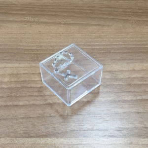 caixa acri.quad.5x3 terco prata r.1056p Código:7835