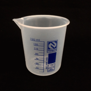 copo becker plastico 150ml azul Código:1239