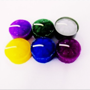 vela coloridas s/pote c/06 Código:1394