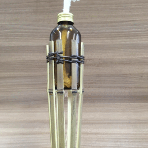 tocheiro bambu 1.50 lamparina de vidro Código:3911