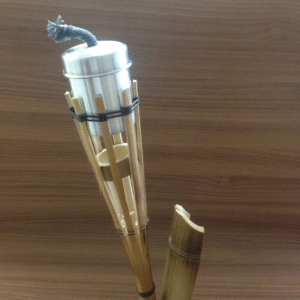 tocheiro bambu parede fixo lampar.alum Código:781